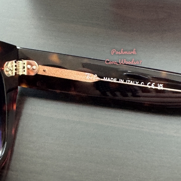 Ray Ban State Street Gradient Brown Lens RB2186 Tortoise Frame Unisex New - Picture 12 of 17